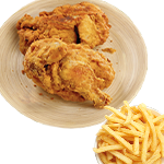 1/2 Chicken With Batter 